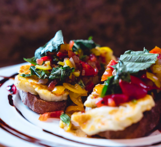 Halloumi Bruschetta